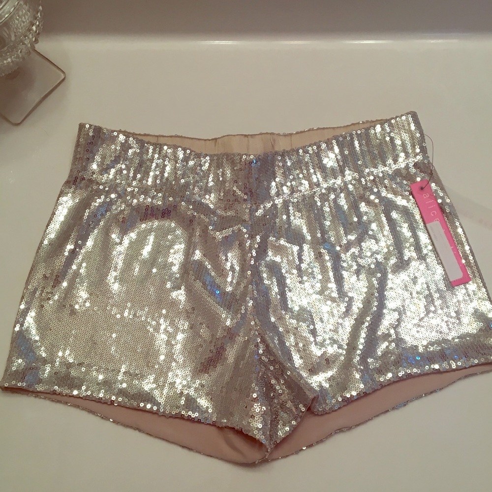 Alice+Olivia sequin shorts